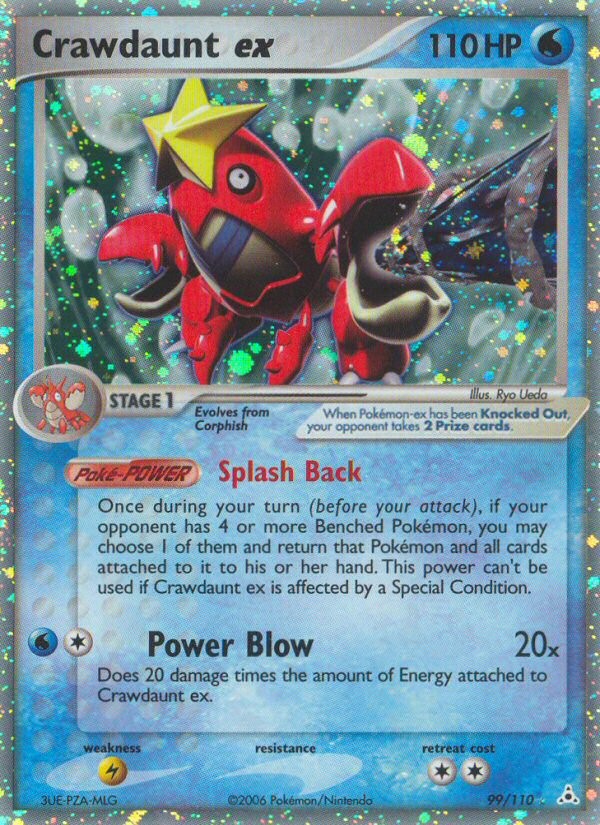 Crawdaunt ex (99/110) [EX: Holon Phantoms] Pokemon Single Pokémon  | Multizone: Comics And Games