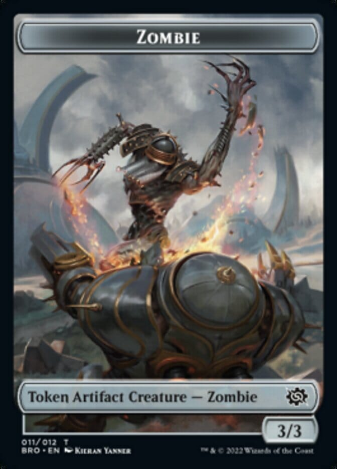 Zombie Token [The Brothers' War Tokens] MTG Single Magic: The Gathering  | Multizone: Comics And Games