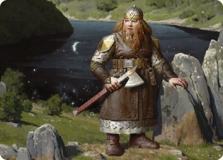 Mirrormere Guardian Art Card [The Lord of the Rings: Tales of Middle-earth Art Series] MTG Single Magic: The Gathering  | Multizone: Comics And Games