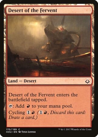 Desert of the Fervent [Hour of Devastation] MTG Single Magic: The Gathering  | Multizone: Comics And Games