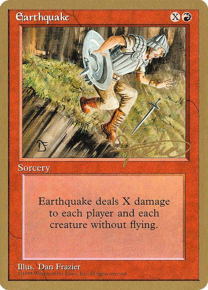 Earthquake (Mark Justice) [Pro Tour Collector Set] MTG Single Magic: The Gathering  | Multizone: Comics And Games