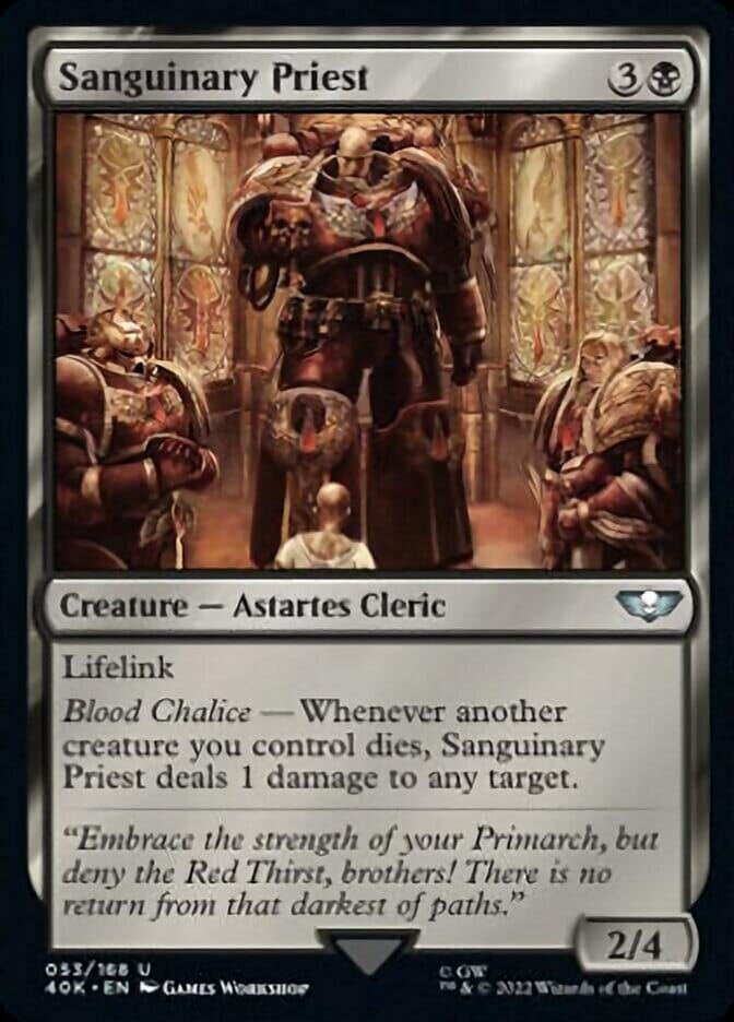 Sanguinary Priest [Universes Beyond: Warhammer 40,000] MTG Single Magic: The Gathering  | Multizone: Comics And Games