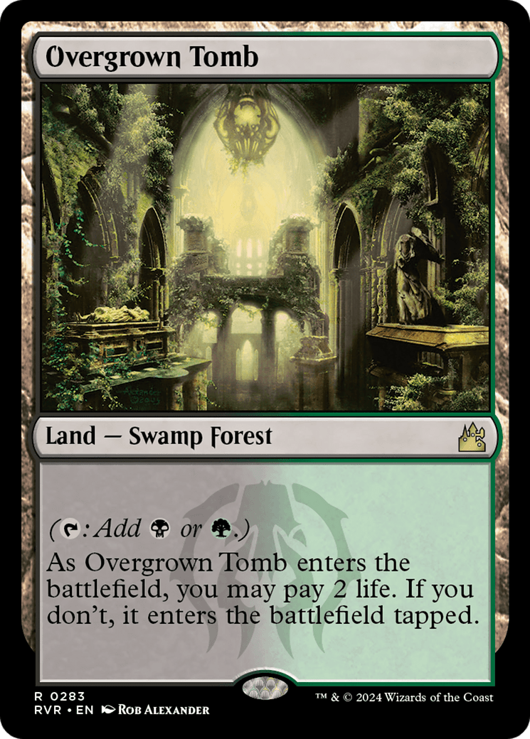 Overgrown Tomb [Ravnica Remastered] MTG Single Magic: The Gathering  | Multizone: Comics And Games