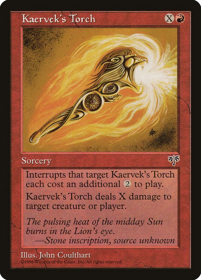 Kaervek's Torch [Mirage] MTG Single Magic: The Gathering  | Multizone: Comics And Games