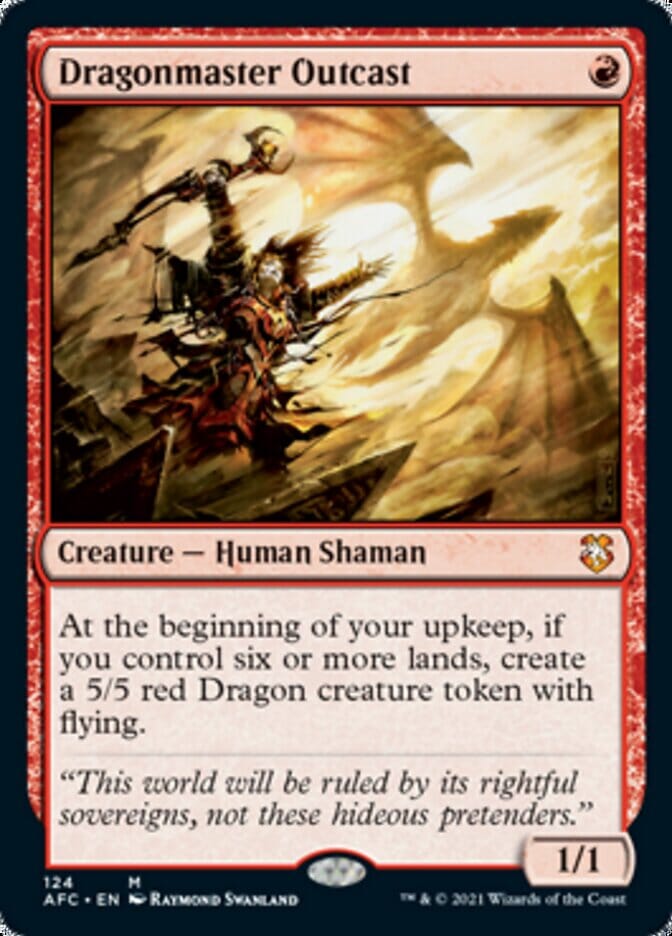 Dragonmaster Outcast [Dungeons & Dragons: Adventures in the Forgotten Realms Commander] MTG Single Magic: The Gathering  | Multizone: Comics And Games