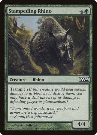 Stampeding Rhino [Magic 2010] MTG Single Magic: The Gathering  | Multizone: Comics And Games