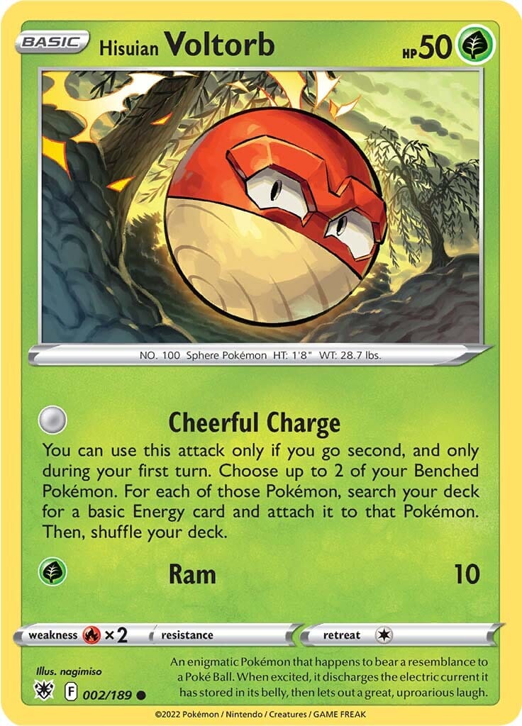 Hisuian Voltorb (002/189) [Sword & Shield: Astral Radiance] Pokemon Single Pokémon  | Multizone: Comics And Games