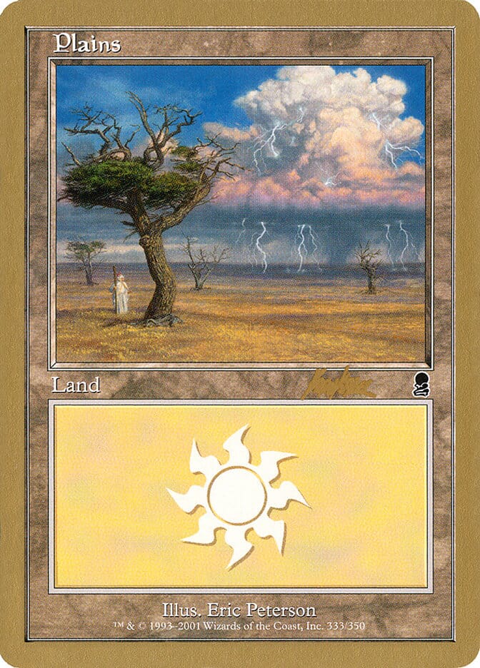 Plains (bk333) (Brian Kibler) [World Championship Decks 2002] MTG Single Magic: The Gathering  | Multizone: Comics And Games