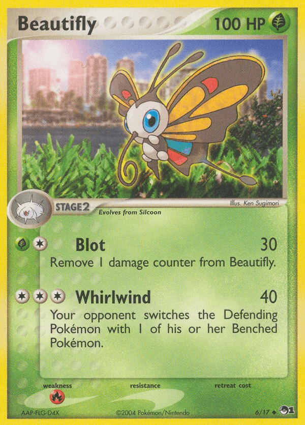 Beautifly (6/17) [POP Series 1] Pokemon Single Pokémon  | Multizone: Comics And Games