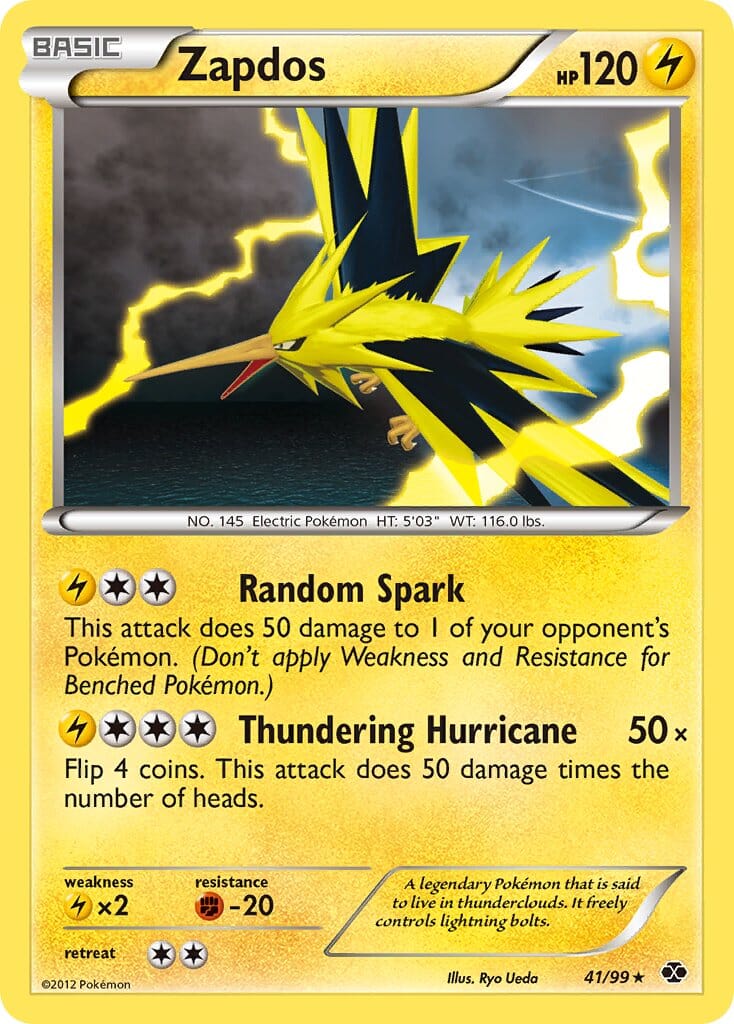Zapdos (41/99) (Blister Exclusive) [Black & White: Next Destinies] Pokemon Single Pokémon  | Multizone: Comics And Games