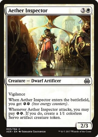 Aether Inspector [Aether Revolt] MTG Single Magic: The Gathering  | Multizone: Comics And Games