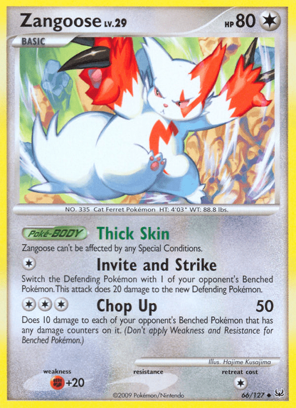 Zangoose (66/127) [Platinum: Base Set] Pokemon Single Pokémon  | Multizone: Comics And Games