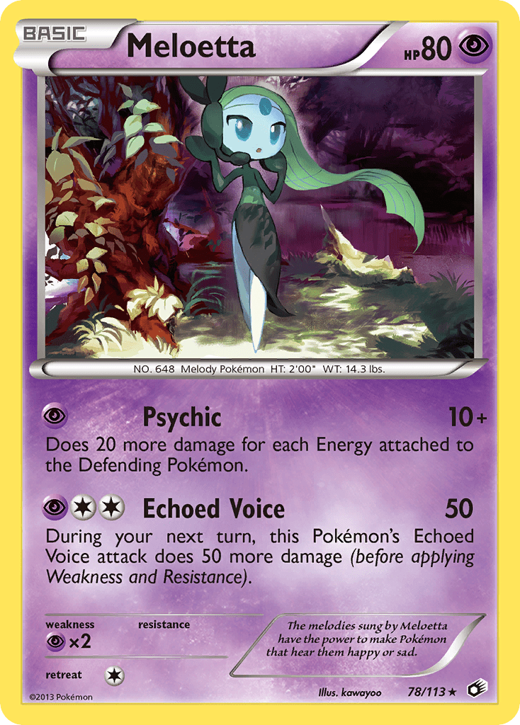 Meloetta (78/113) [Black & White: Legendary Treasures] Pokemon Single Pokémon  | Multizone: Comics And Games
