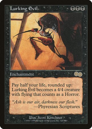 Lurking Evil [Urza's Saga] MTG Single Magic: The Gathering  | Multizone: Comics And Games