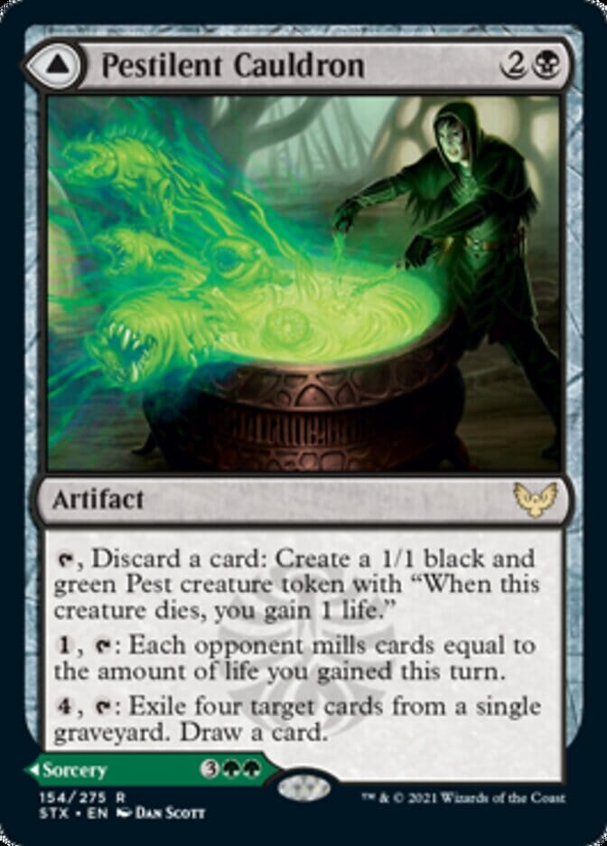 Pestilent Cauldron // Restorative Burst [Strixhaven: School of Mages] MTG Single Magic: The Gathering  | Multizone: Comics And Games