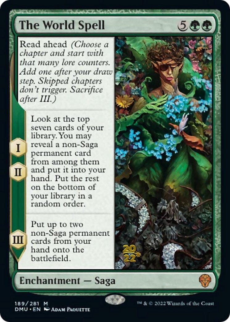 The World Spell [Dominaria United Prerelease Promos] MTG Single Magic: The Gathering  | Multizone: Comics And Games