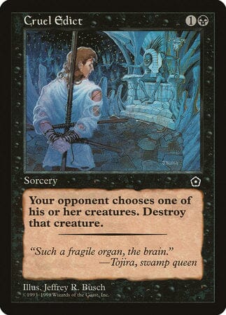 Cruel Edict [Portal Second Age] MTG Single Magic: The Gathering  | Multizone: Comics And Games
