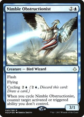 Nimble Obstructionist [Hour of Devastation Promos] MTG Single Magic: The Gathering  | Multizone: Comics And Games