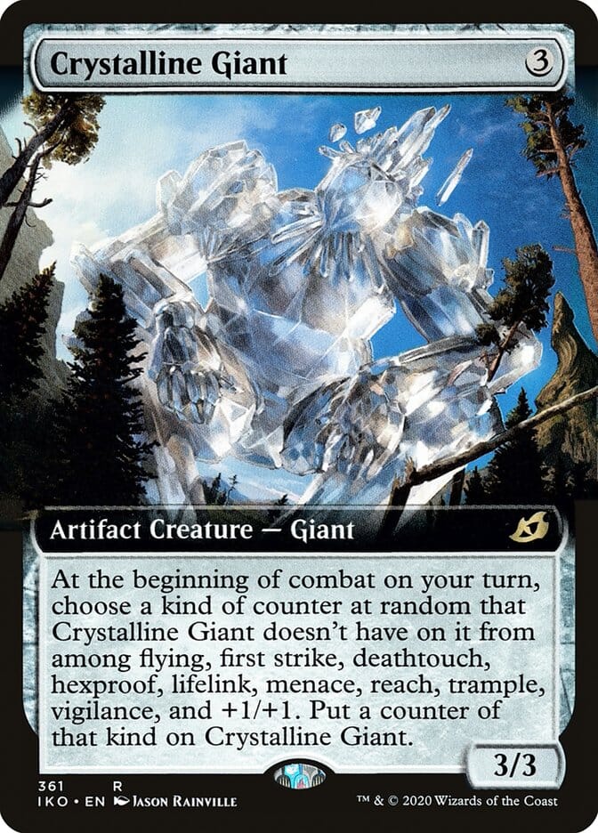 Crystalline Giant (Extended Art) [Ikoria: Lair of Behemoths] MTG Single Magic: The Gathering  | Multizone: Comics And Games