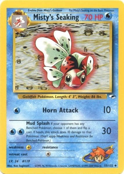 Misty's Seaking (55/132) [Gym Heroes Unlimited] Pokemon Single Pokémon  | Multizone: Comics And Games