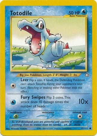 Totodile (81/111) [Neo Genesis Unlimited] Pokemon Single Pokémon  | Multizone: Comics And Games