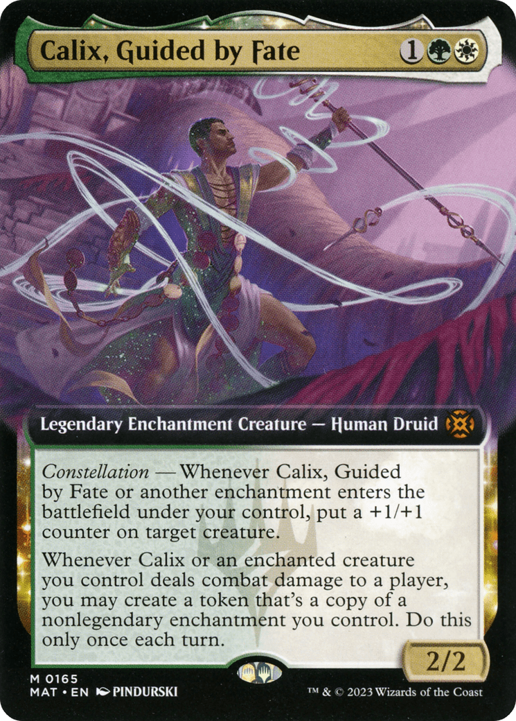 Calix, Guided by Fate (Extended Art) [March of the Machine: The Aftermath] MTG Single Magic: The Gathering  | Multizone: Comics And Games