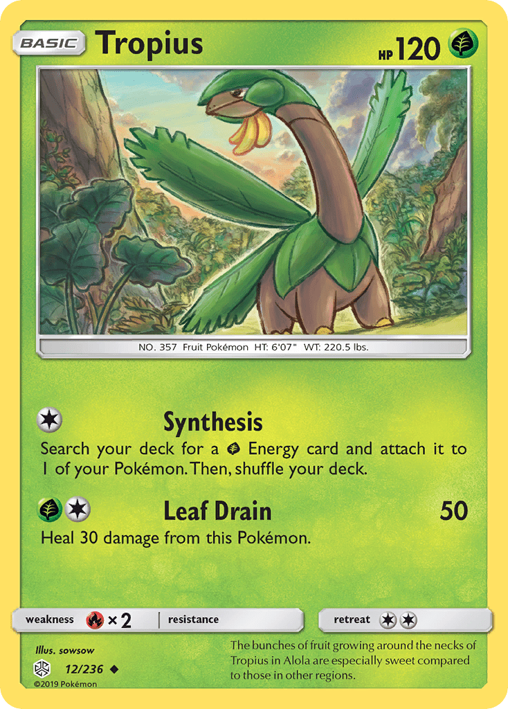 Tropius (12/236) [Sun & Moon: Cosmic Eclipse] Pokemon Single Pokémon  | Multizone: Comics And Games