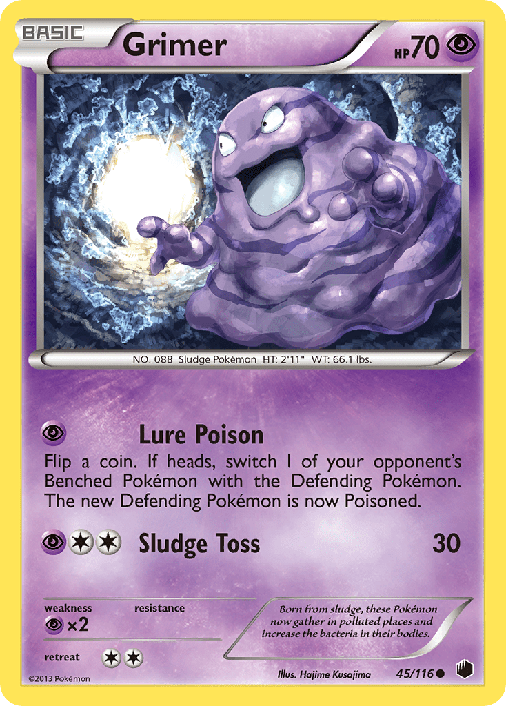 Grimer (45/116) [Black & White: Plasma Freeze] Pokemon Single Pokémon  | Multizone: Comics And Games