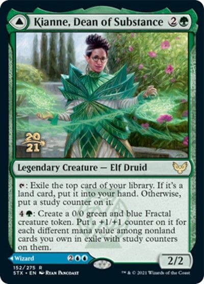 Kianne, Dean of Substance // Imbraham, Dean of Theory [Strixhaven: School of Mages Prerelease Promos] MTG Single Magic: The Gathering  | Multizone: Comics And Games