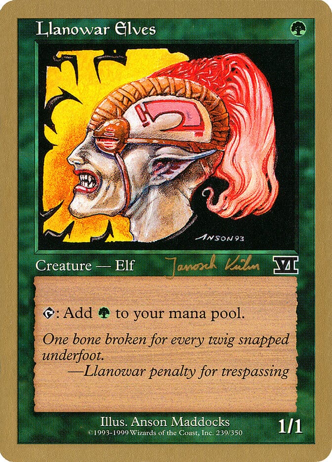 Llanowar Elves (Janosch Kuhn) [World Championship Decks 2000] MTG Single Magic: The Gathering  | Multizone: Comics And Games