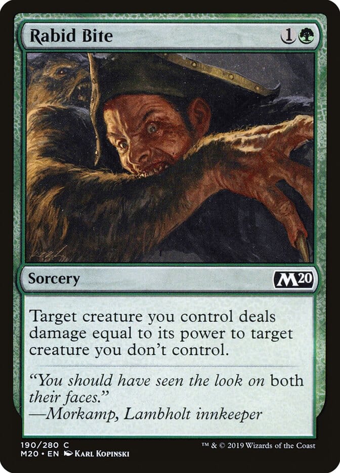 Rabid Bite [Core Set 2020] MTG Single Magic: The Gathering  | Multizone: Comics And Games