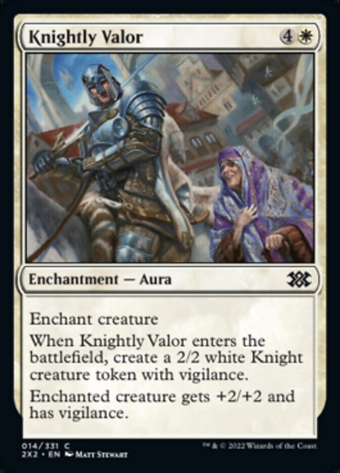 Knightly Valor [Double Masters 2022] MTG Single Magic: The Gathering  | Multizone: Comics And Games