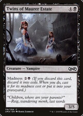 Twins of Maurer Estate [Ultimate Masters] MTG Single Magic: The Gathering  | Multizone: Comics And Games