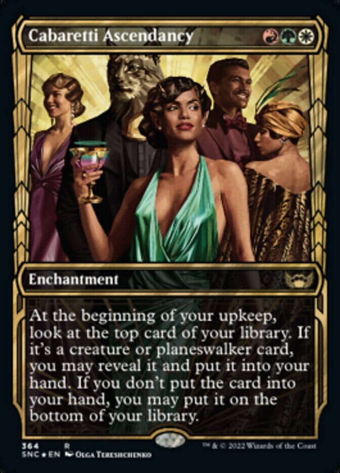 Cabaretti Ascendancy (Showcase Golden Age Gilded Foil) [Streets of New Capenna] MTG Single Magic: The Gathering  | Multizone: Comics And Games
