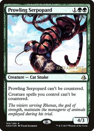 Prowling Serpopard [Amonkhet Promos] MTG Single Magic: The Gathering  | Multizone: Comics And Games