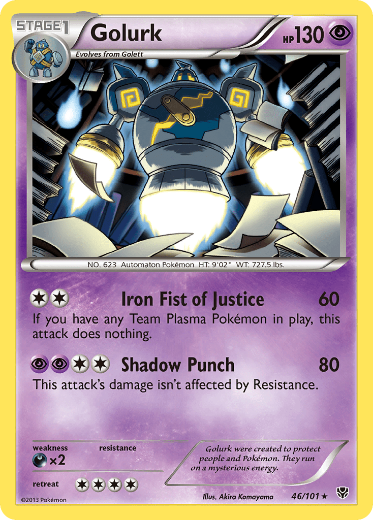Golurk (46/101) [Black & White: Plasma Blast] Pokemon Single Pokémon  | Multizone: Comics And Games
