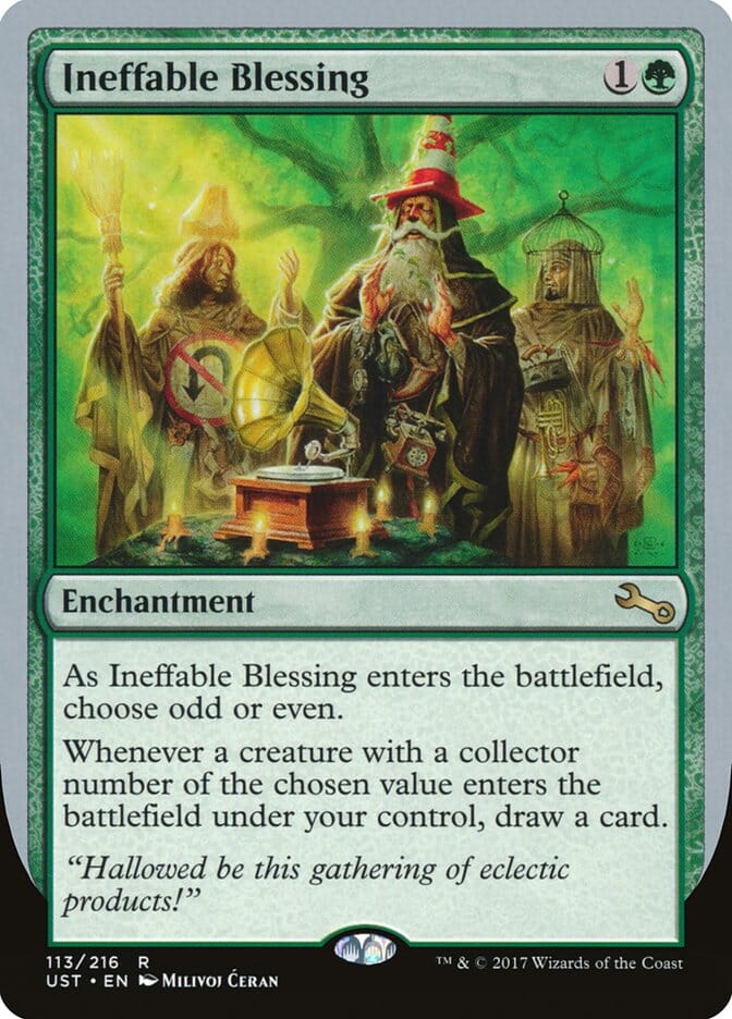 Ineffable Blessing ("choose odd or even") [Unstable] MTG Single Magic: The Gathering  | Multizone: Comics And Games