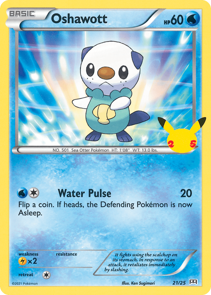 Oshawott (21/25) [McDonald's 25th Anniversary] Pokemon Single Pokémon  | Multizone: Comics And Games