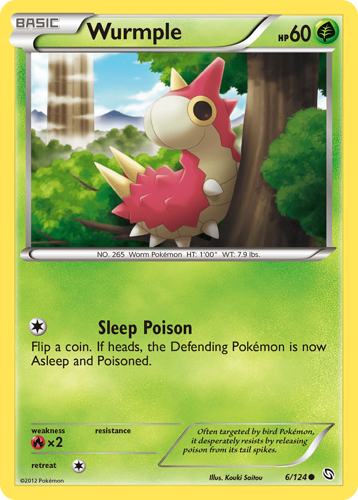 Wurmple (6/124) [Black & White: Dragons Exalted] Pokemon Single Pokémon  | Multizone: Comics And Games