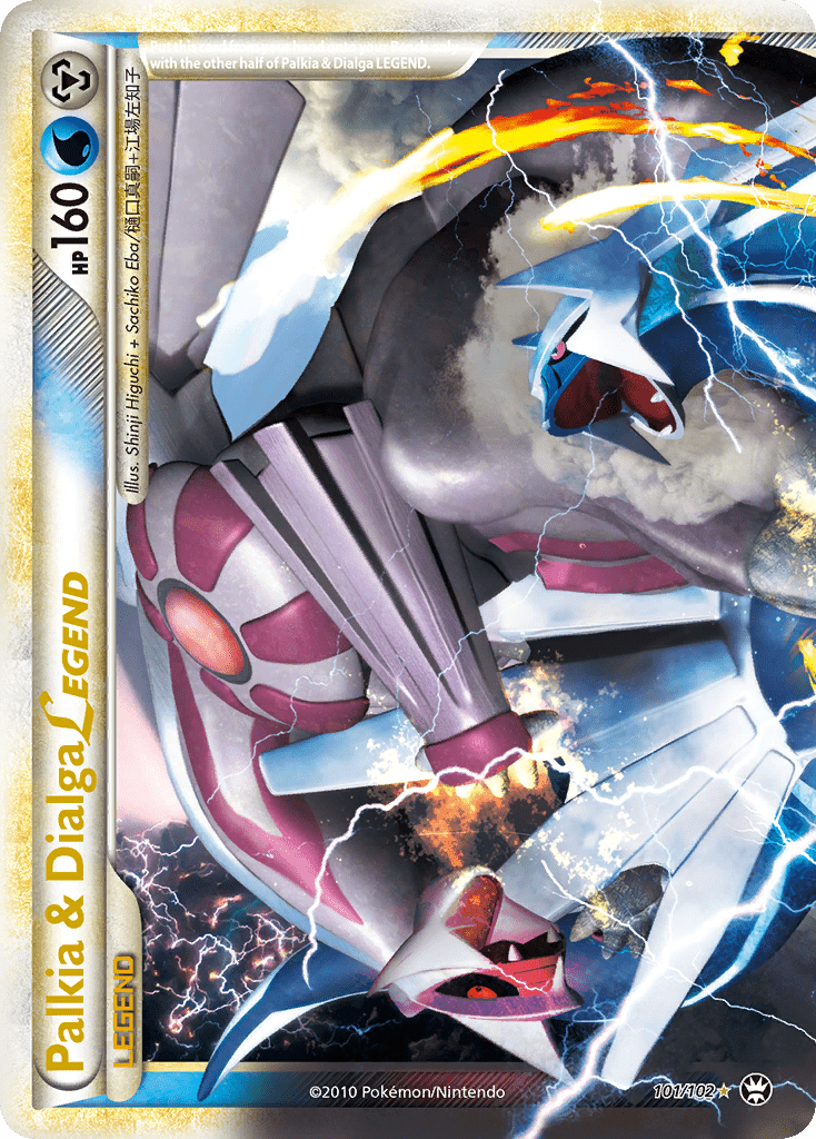 Palkia & Dialga LEGEND (101/102) [HeartGold & SoulSilver: Triumphant] Pokemon Single Pokémon  | Multizone: Comics And Games
