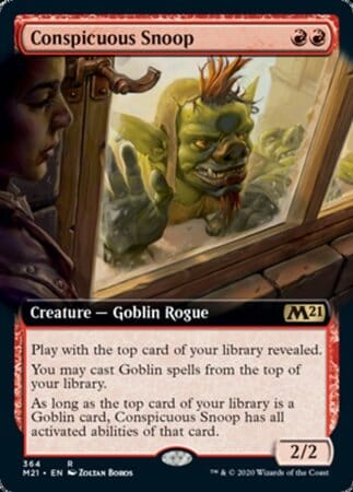 Conspicuous Snoop (Extended Art) [Core Set 2021] MTG Single Magic: The Gathering  | Multizone: Comics And Games