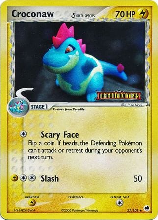 Croconaw (27/101) (Delta Species) (Stamped) [EX: Dragon Frontiers] Pokemon Single Pokémon  | Multizone: Comics And Games