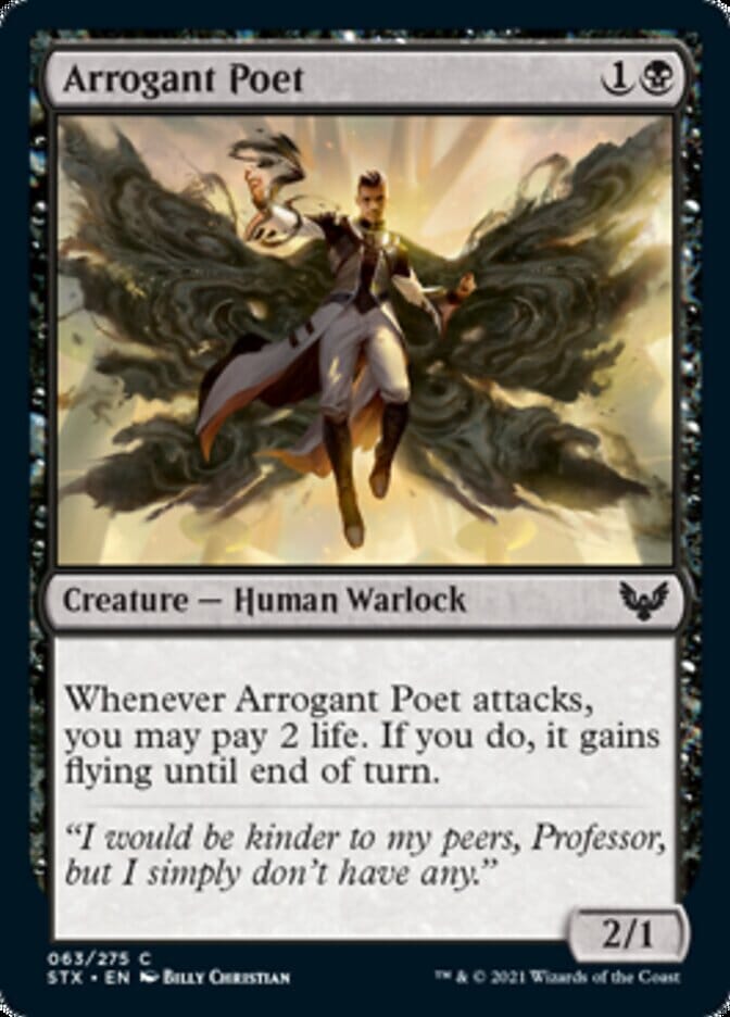 Arrogant Poet [Strixhaven: School of Mages] MTG Single Magic: The Gathering  | Multizone: Comics And Games