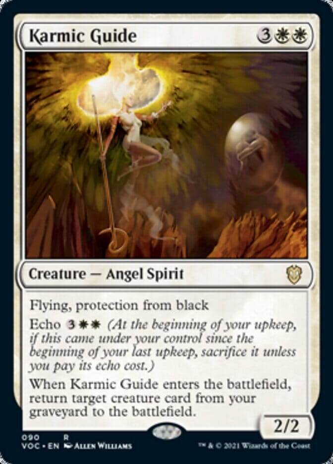 Karmic Guide [Innistrad: Crimson Vow Commander] MTG Single Magic: The Gathering  | Multizone: Comics And Games