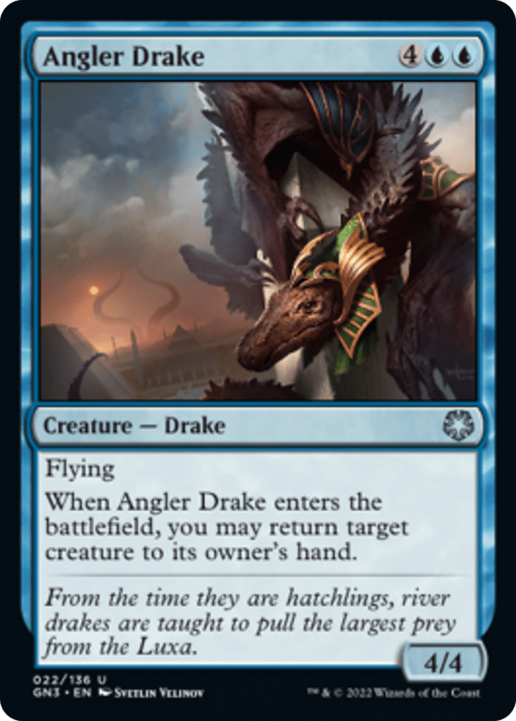 Angler Drake [Game Night: Free-for-All] MTG Single Magic: The Gathering  | Multizone: Comics And Games