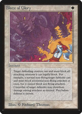Blaze of Glory [Limited Edition Beta] MTG Single Magic: The Gathering  | Multizone: Comics And Games