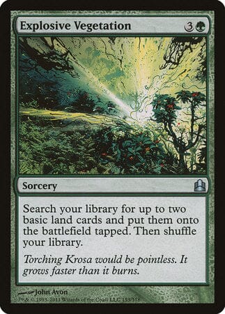Explosive Vegetation [Commander 2011] MTG Single Magic: The Gathering  | Multizone: Comics And Games