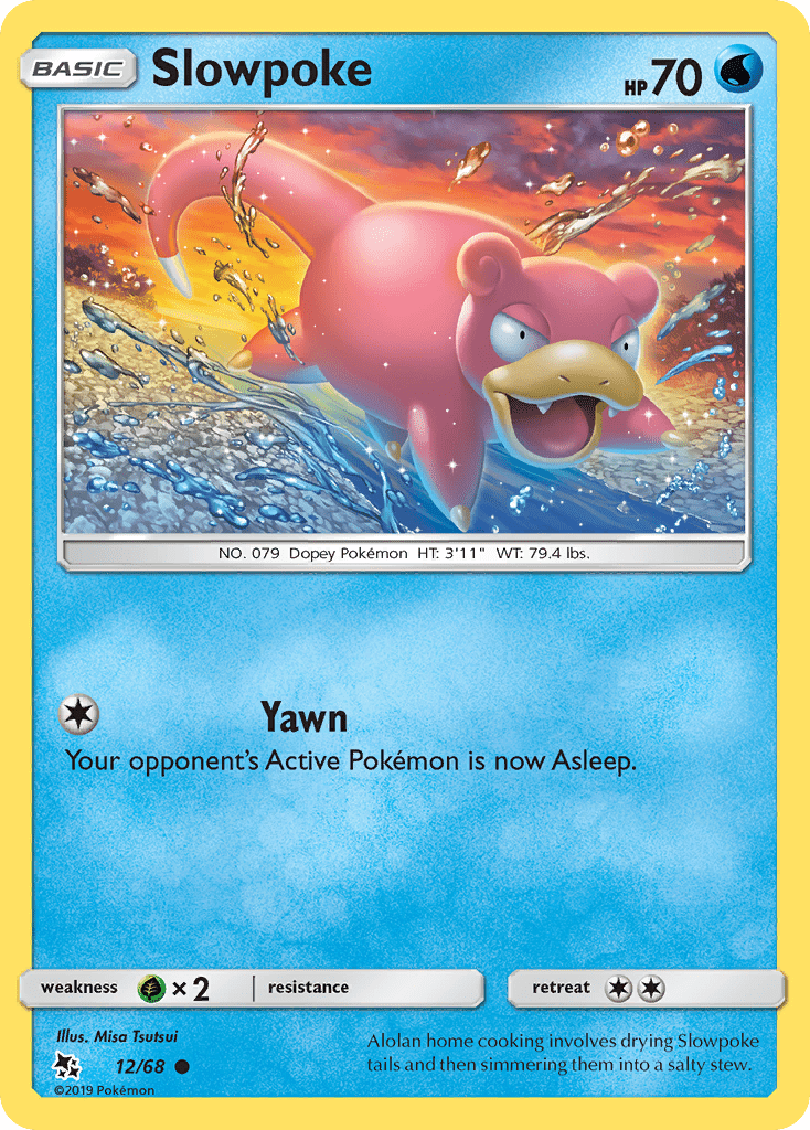Slowpoke (12/68) [Sun & Moon: Hidden Fates] Pokemon Single Pokémon  | Multizone: Comics And Games
