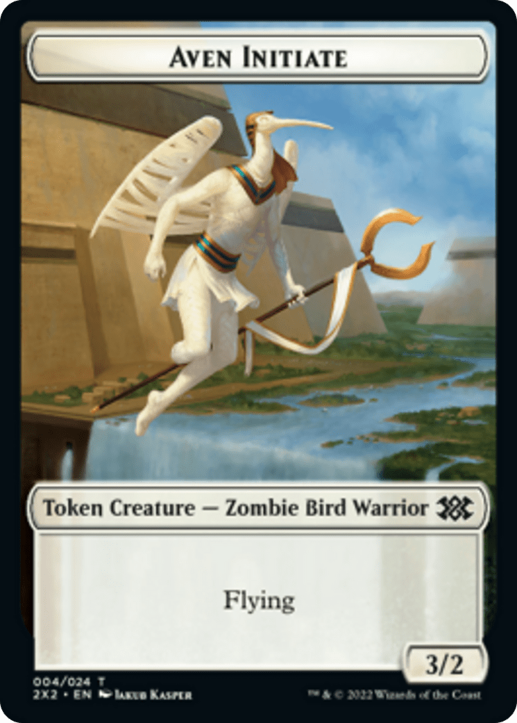 Elemental // Aven Initiate Double-sided Token [Double Masters 2022 Tokens] MTG Single Magic: The Gathering  | Multizone: Comics And Games