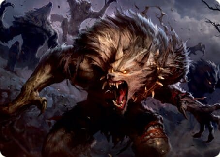 Village Reavers Art Card [Innistrad: Midnight Hunt Art Series] MTG Single Magic: The Gathering  | Multizone: Comics And Games